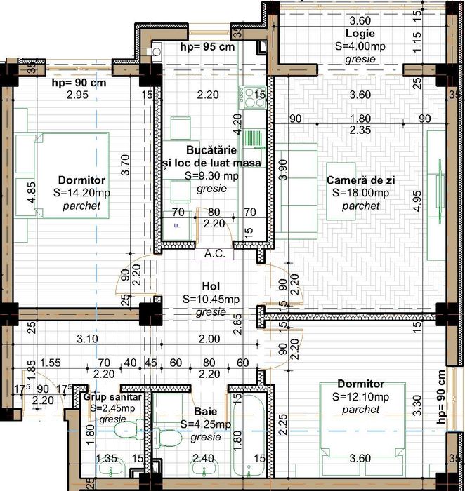 Apartamente cu 1,2,3 camere in Valea Lupului
