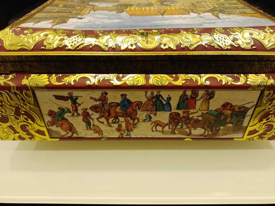 Cutii metalice vechi, litografiate, rare-ideal COLECTIE,DECOR DE EPOCA