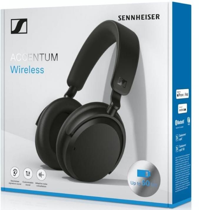 Безжични Bluetooth слушалки Sennheiser ACCENTUM, Черни