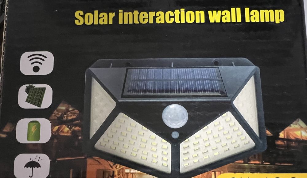 Lampa exterior solara - 100 leduri / 6 buc