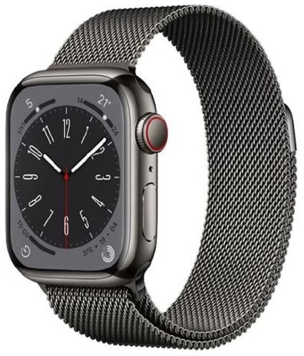 Apple Watch 9 Stainless Steel 45mm Milanese loop 91% акб