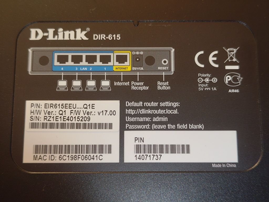 Router wireless D-LINK DIR-615