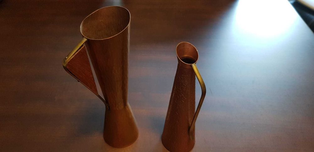 Obiecte de decor din alama combinatie de roz si galben