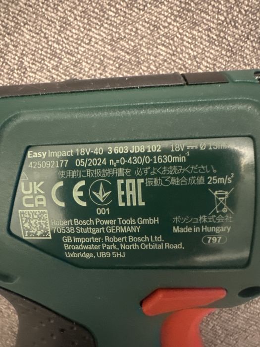 Bormasina bosch easy impact 18v-40