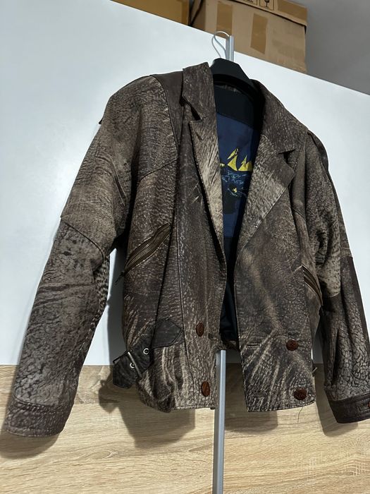 Geaca vintage piele naturala