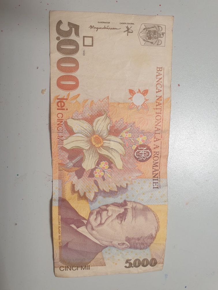 Bancnotă 5000 lei 1998