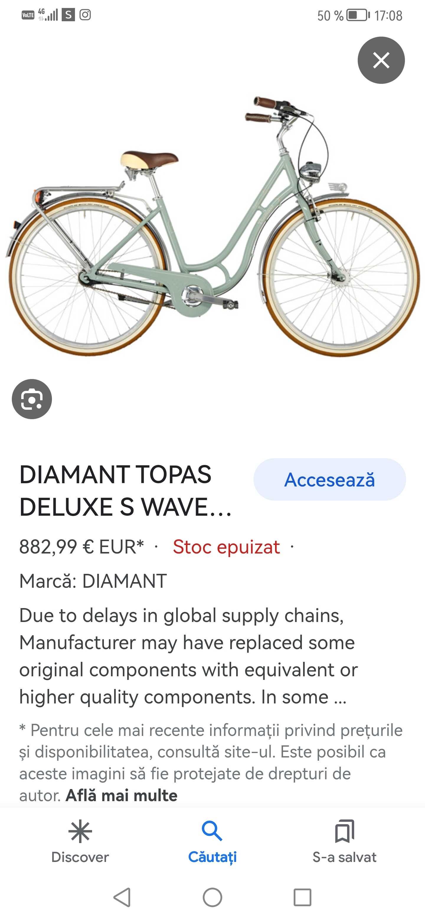 Bicicleta  Dama Diamant Topas 2022