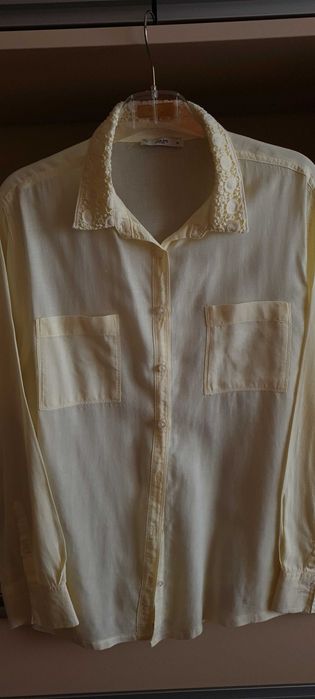 camasa clasica din bumbac, Colin's,marime XL,culoare galben pastel