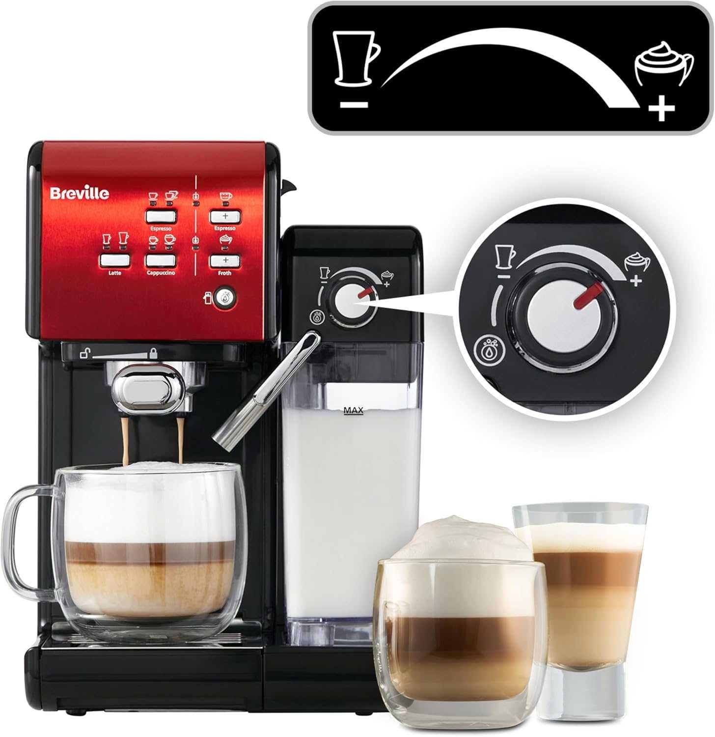 Кафе и еспресо машина Breville PrimaLatte II 19 бара VFC109X-01