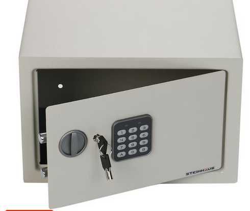Seif din otel cu inchidere electronica si cheie Steinhaus230x350x250mm