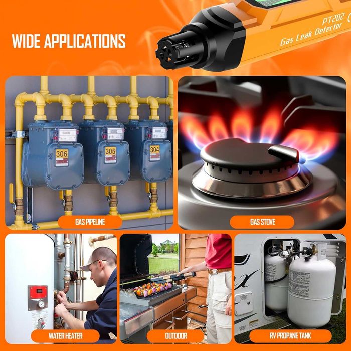 Преносим детектор за течове на газ  
TECHAMOR