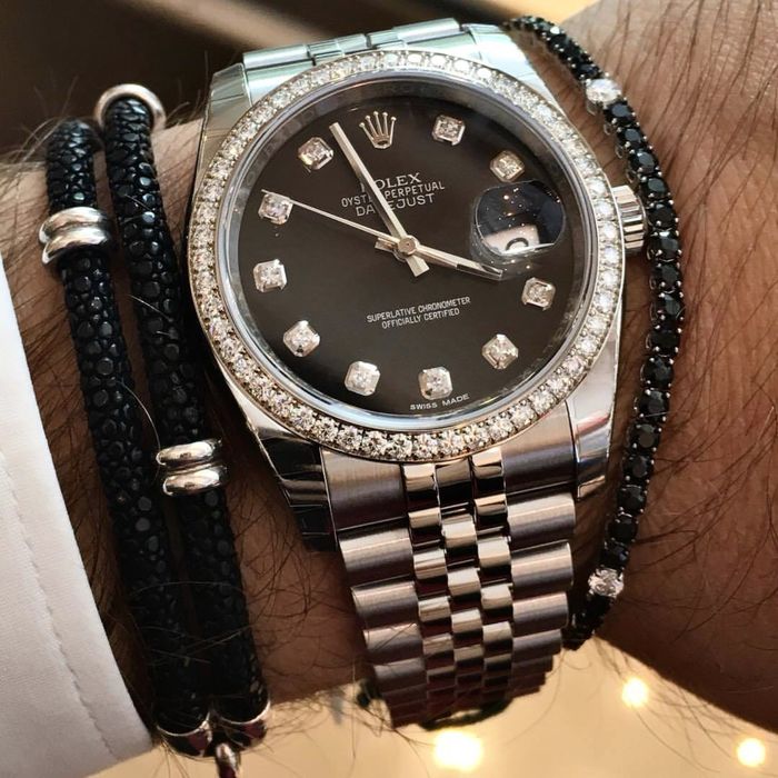 Rolex datejust black dial 36,mm