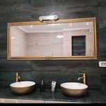 Oglinda decorativa NOUA 164 X 74 cm /stil VINTAGE Argintiu -Auriu -Alb