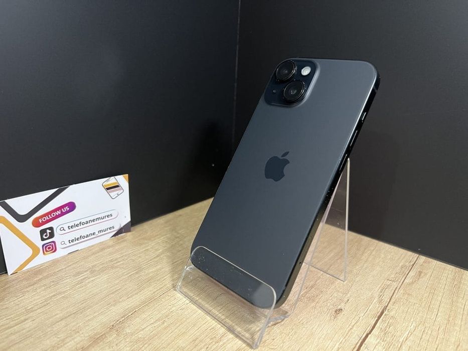 Iphone 15 128Gb Black 3 ani garanție, Telefoane Mureș