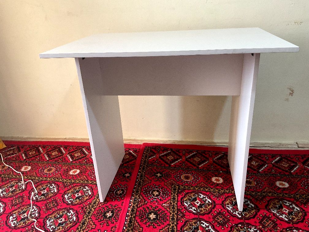 Table, стол , Oq rang, ofis yoki ko'p maqsadli o'quv stoli