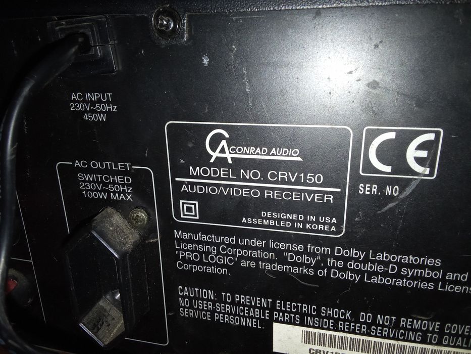 ( SHERWOOD RVD6090) Ресивър CONRAD AUDIO CRV-150 с дистанционно