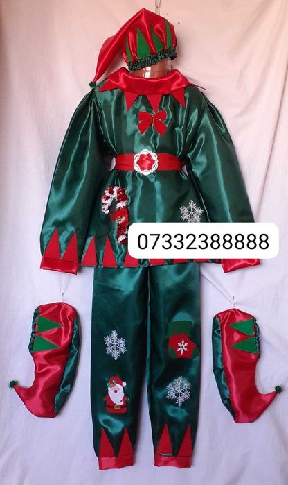 Costum Elf (Spiridus) pentru copii