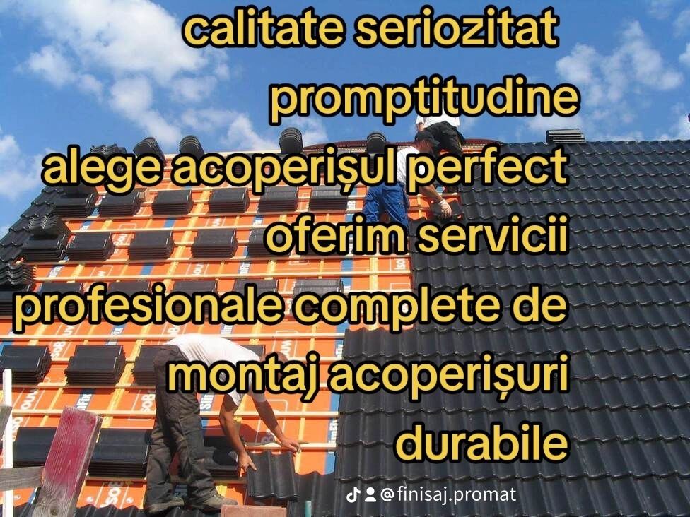 Acoperișuri tabla  restructurare acoperișuri schimbare acoperișuri