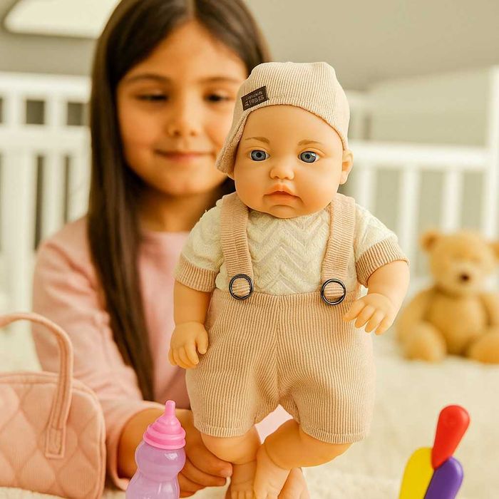 Реалистично бебе с шише аксесоар