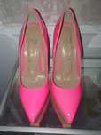 Pantofi roz piele 37