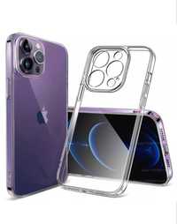 Husa iPhone 14 Pro Max Silicon Slim Transparenta cu Protectie Camera