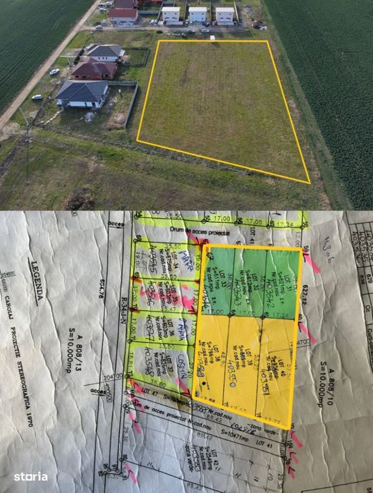 47 E/mp - Sanandrei - 6 parcele - destinatie:rezidentiala / comerciala