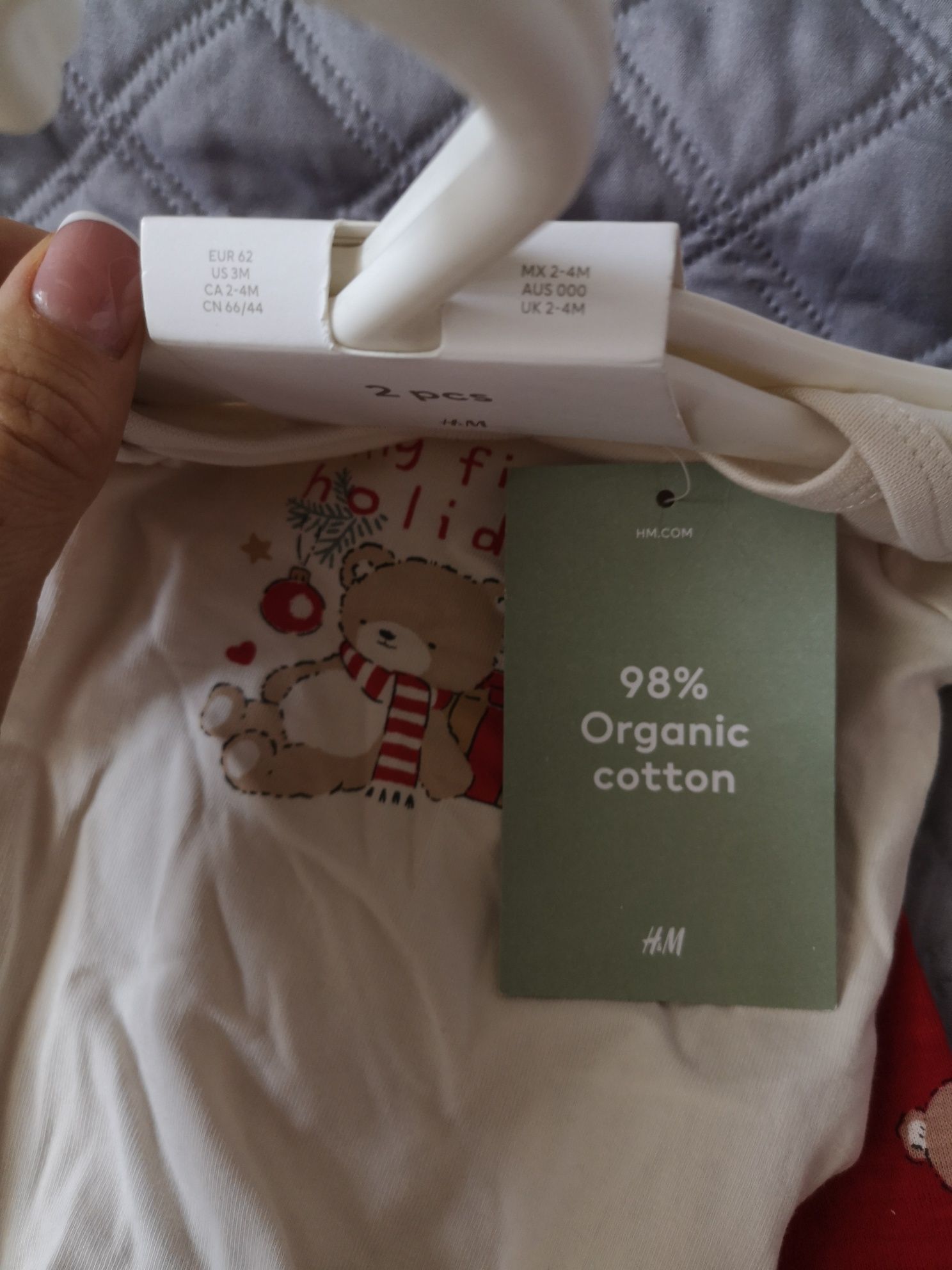 Нов Коледен комплект H&M, размер 62