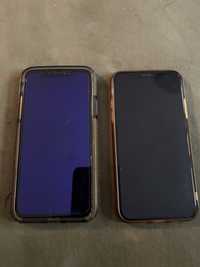 Iphone x 64gb 2 броя бял и черен
