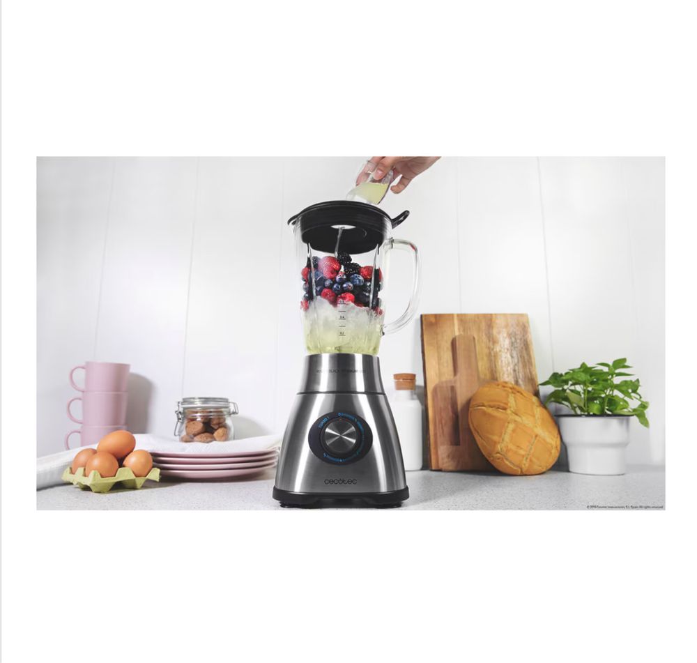 Blender Cecotec Power Black Titanium 1800W bol sticla