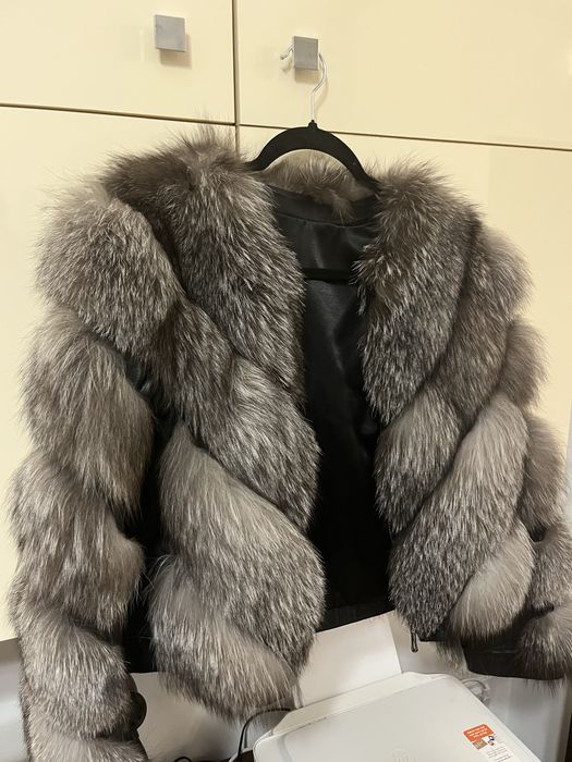 Blana naturala din vulpe argintie