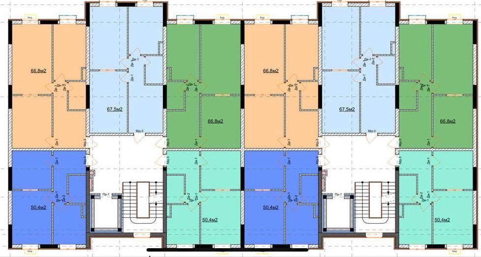 Квартира 50 м² в ЖК Uchtepa Avenue. Макаронная фабрика. Коробка