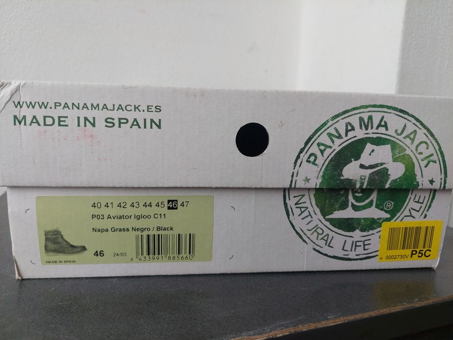 PANAMA JACK-Естествена кожа Чисто нови с етикет и кутия -46 номер