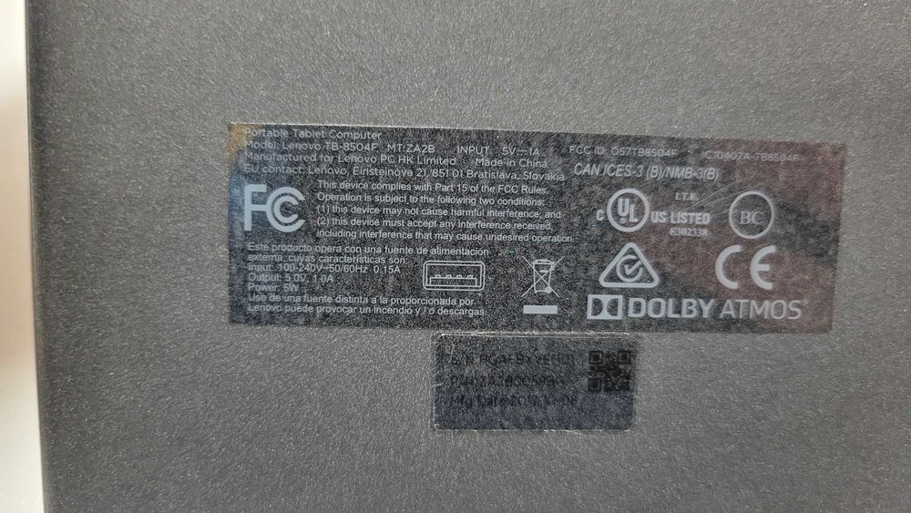 Tableta LENOVO Tab 4 8504F, 8", 16GB, 2GB RAM, Wi-Fi, Black