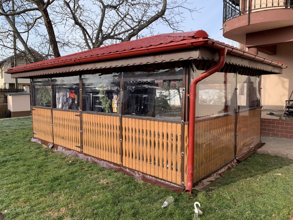 Închidere terase , foișoare și balcoane cu Folie PVC Cristal