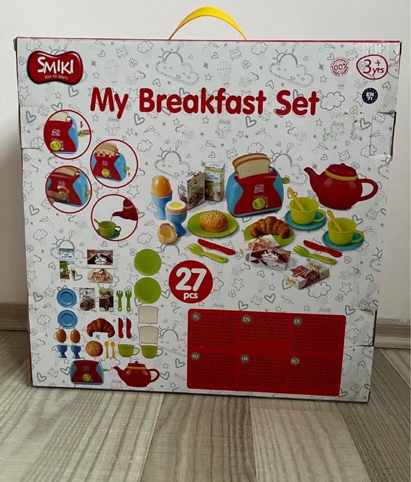 Smiki set micul dejun cu prăjitor de pâine - 27 piese Bucatarie copii