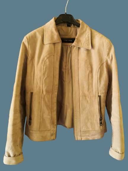 Кожено (естествен велур) яке Snap Shot