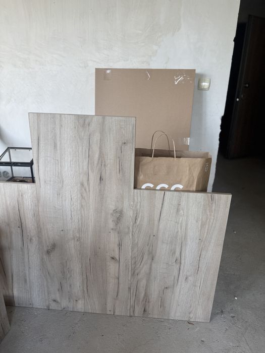 ТВ шкаф Momax, бял дъб