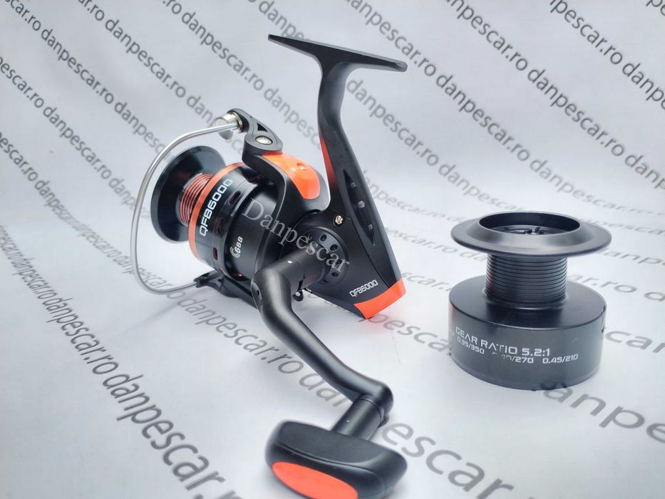 Mulineta FL QFB6000 6 rulmenti pentru crap DIVERSE CULORI