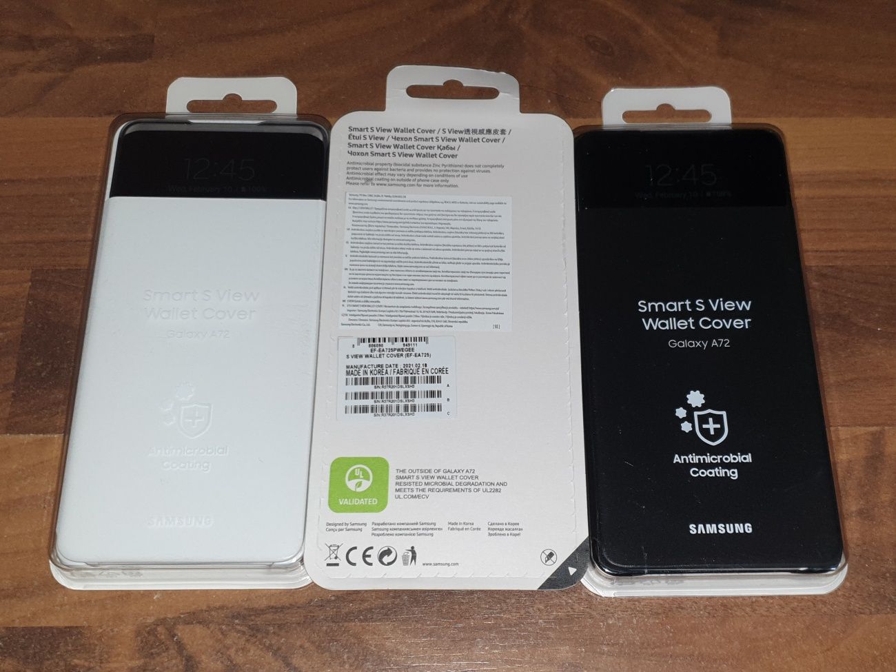 Husa smart activa originala Samsung S View Wallet Cover A72 A725