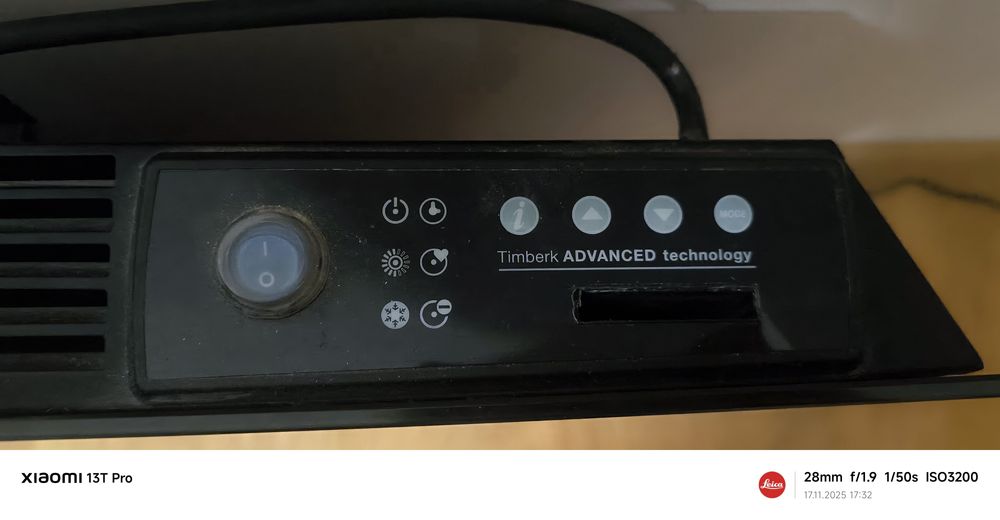 Конвектор за стена Timberk, стъкло