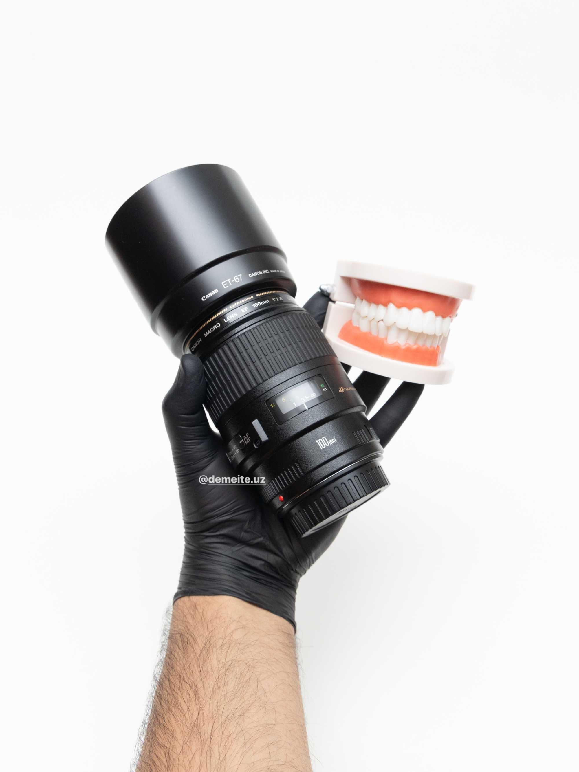 Canon EF 100mm Macro f2.8 USM. Stomatologlar uchun