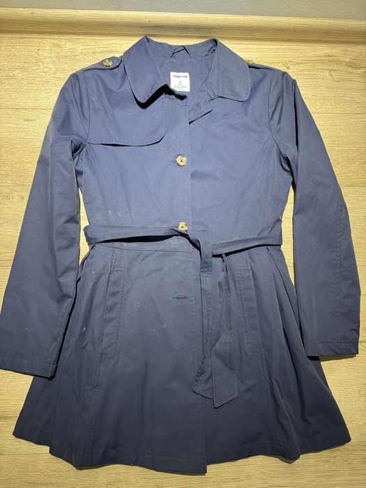 Palton bleumarin (gen Burberry) fete 162 cm