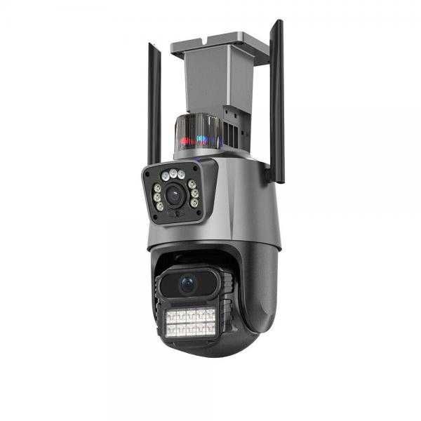 + карта 32GB ICSEE P11 PTZ Двойна IP камера цветно нощно виждане WIFI