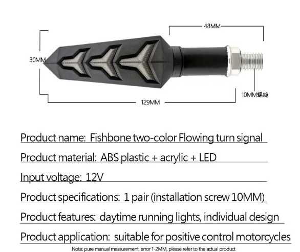 Semnalizari Moto LED Secventiale 2 Modele Disponibile