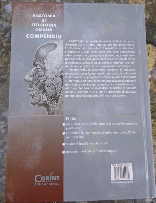 Compendiu:Anatomie și Fiziologia omului -Corint