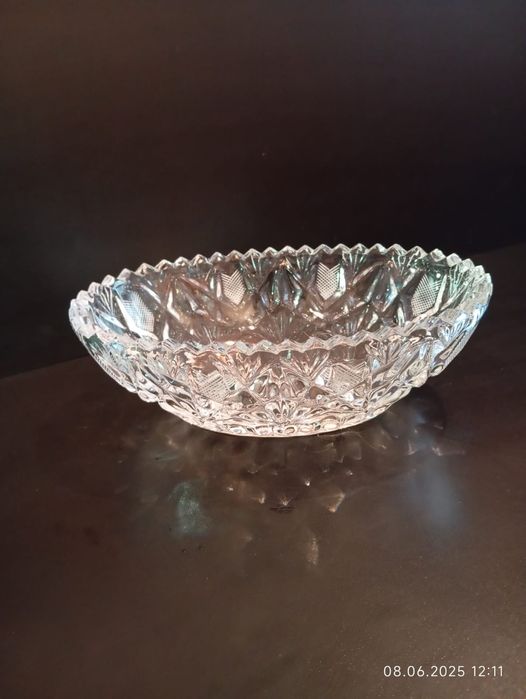 Салатница большая хрусталь