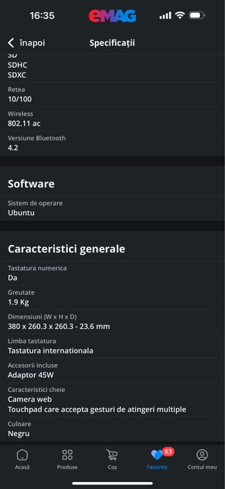 Laptop Dell Inspiron 3584