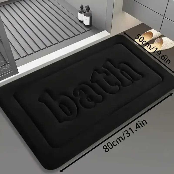 Противоплъзгаща подложка килим за под с размер 50 см. на 80 см.