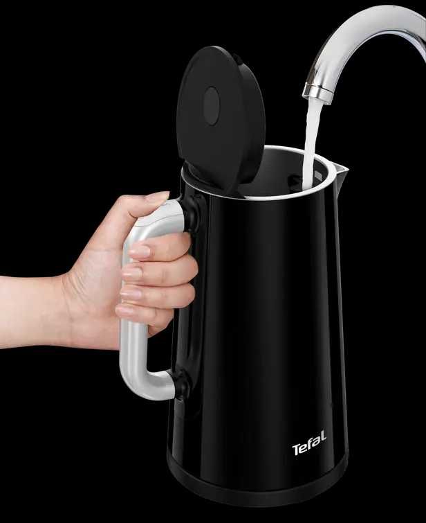 TEFAL Smart'N Light, Електрическа Кана KO851830, 1.7л., Черна