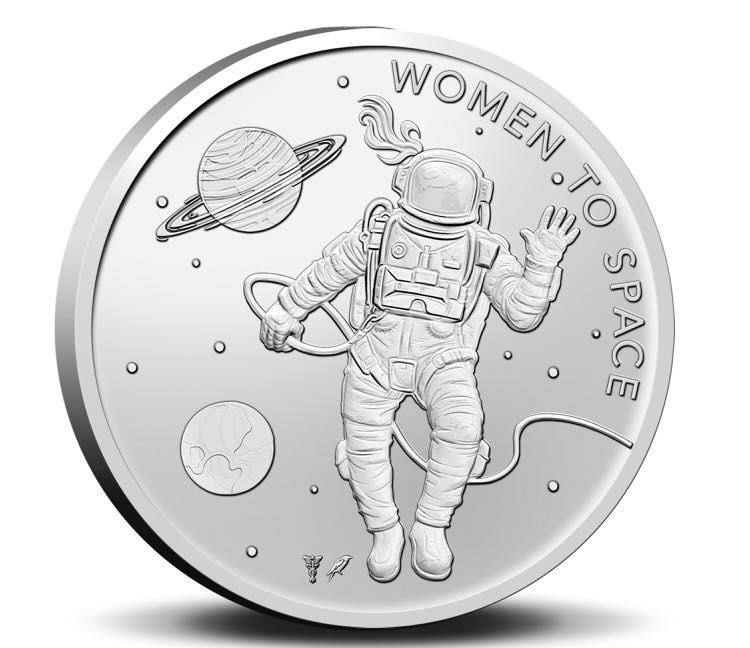Монета 1 евро и медал, Жените в Космоса. Холандия, 2023